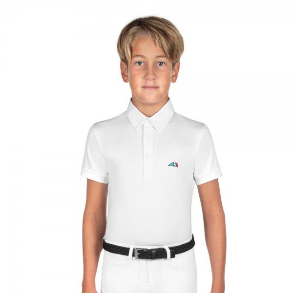 Equiline Boys' Competition Shirt Jeremyk, Polo Shirt