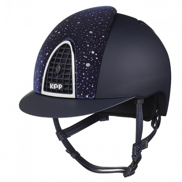 KEP Riding Helmet Cromo Textile Velvet Sparkling