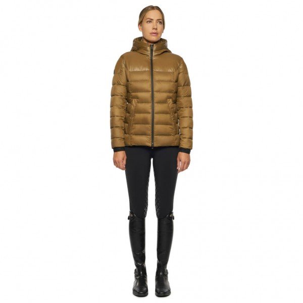 Cavalleria Toscana Jacket Women's Shiny/Matte Nylon Hooded HW21, Winter Jacket