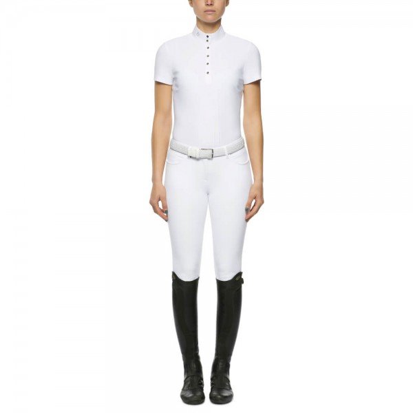 Cavalleria Toscana Competition Shirt Women Pleated Jersey Competition, FS21